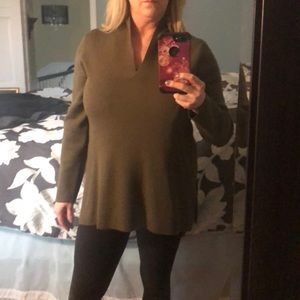Eileen Fisher tunic wool pullover sweater